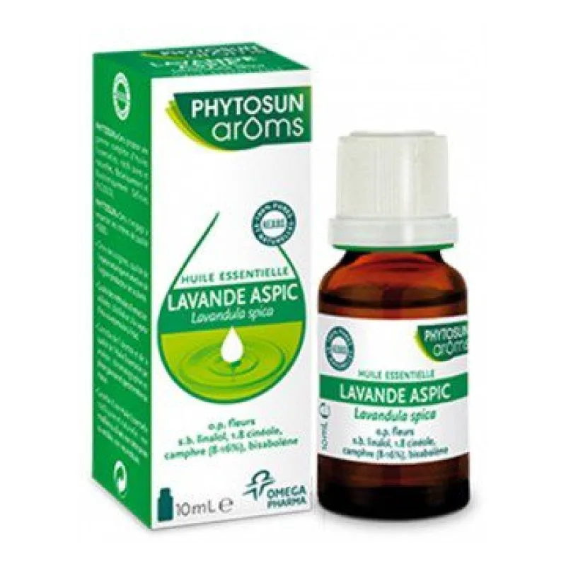 Omega Pharma - PHYTOSUN AROMS - Huile essentielle Lavande Aspic - Lavandula spica - 10ml