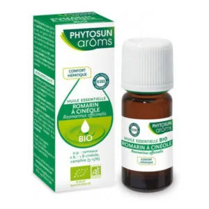 Omega Pharma - PHYTOSUN AROMS - Huile essentielle Romarin à Cinèole - Rosmarinus officinalis - 10ml