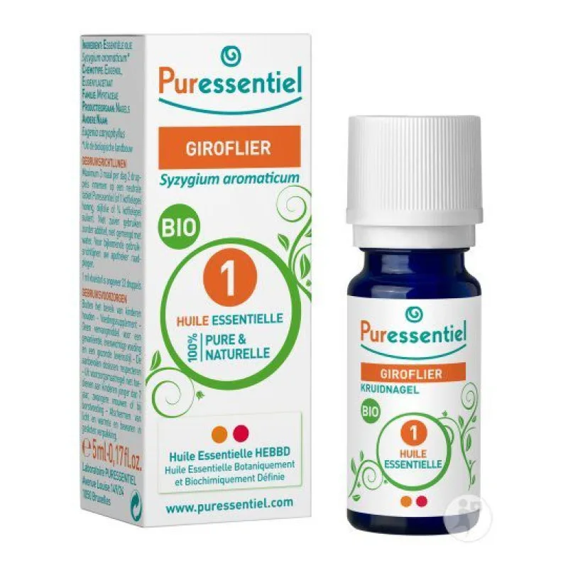 HUILE ESSENTIELLE HEBBD Giroflier Syzygium Aromaticum Puressentiel 5ml