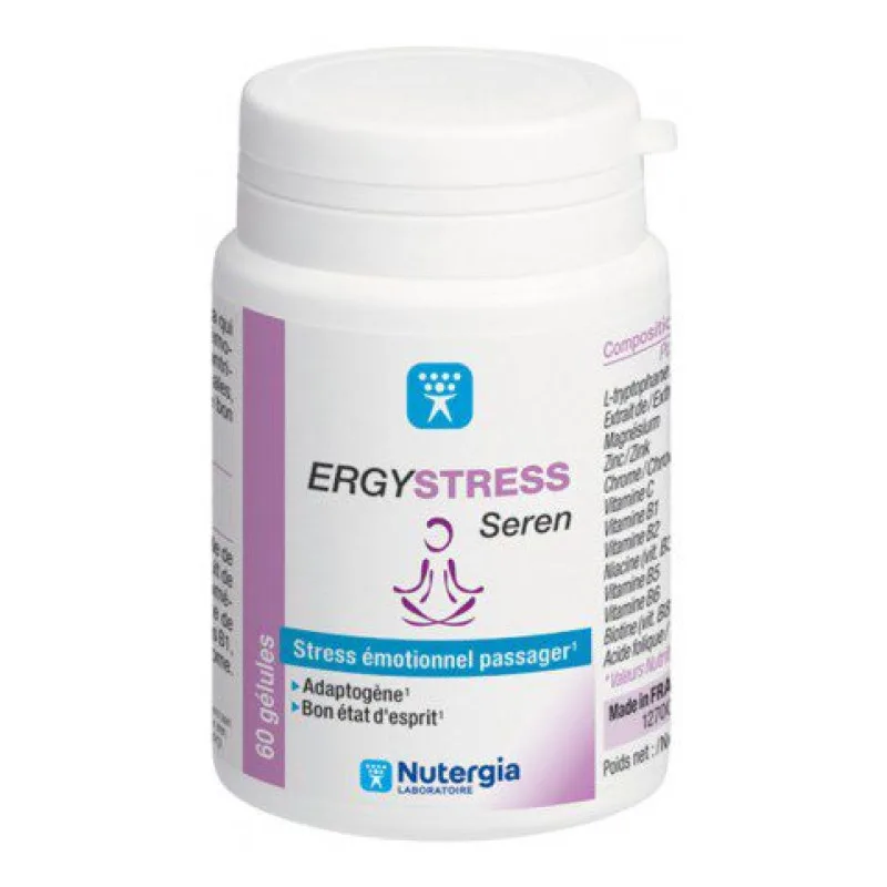 GÉLULES Ergystress Seren Stress Émotionnel Passager 60 Nutergia 60 Gélules