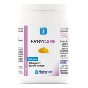 COMPLÉMENT ALIMENTAIRE ERGYCARE à Base de Curcuma Propriétés Nutergia X 60