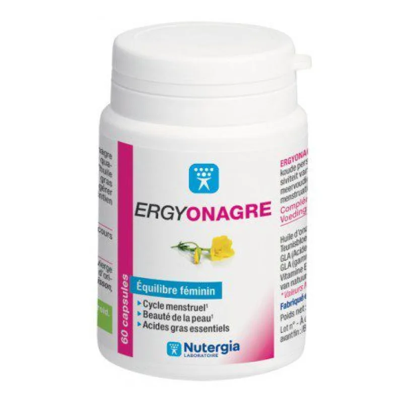 CAPSULES Ergyonagre Équilibre Féminin Cycle Menstruel, Beauté de la Nutergia 60 Capsules