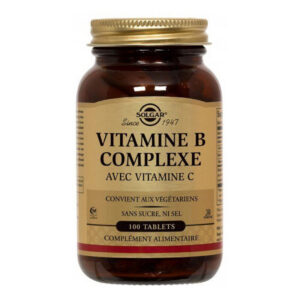 Solgar - Vitamines B complexe (avec vitamine C) - Complément alimentaire - 100 comprimés