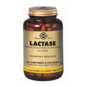Solgar - Lactase - Enzyme améliorant la digestion - Complément alimentaire - 30 comprimés à croquer