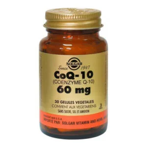 COMPLÉMENT ALIMENTAIRE CoQ 10 60 Mg Végétales Solgar 30 Gélules