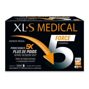 Omega Pharma - XLS MEDICAL FORCE 5 - Traitement et prévention du surpoids - 180 gelules