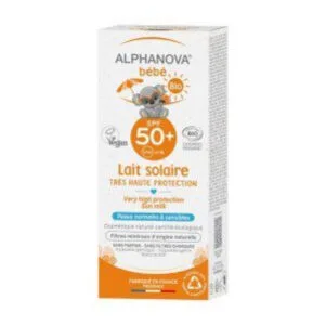 LAIT Solaire BIO SPF50+ Bébés Alphanova 50 Ml