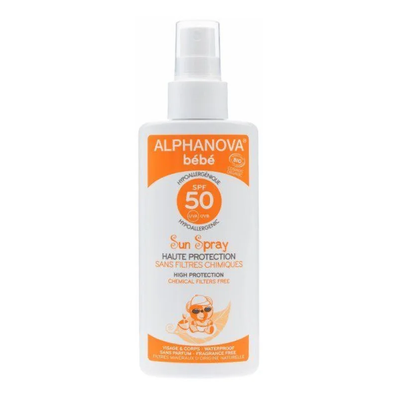 Alphanova - Sun spray BIO SPF50 bébé - 125 g