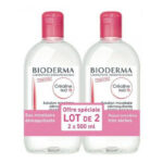 Bioderma - Créaline H2O TS - Solution micellaire démaquillante - Lot de 2x500ml