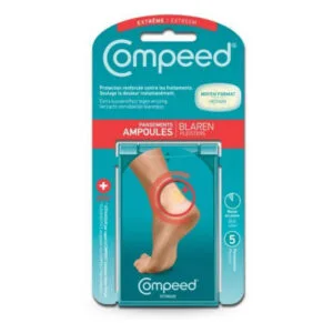 Compeed - Pansements Ampoules Extrême - Format Moyen 4.2 x 6.8 cm - x5