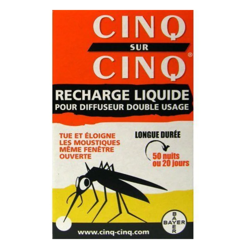 SPRAY ANTI-MOUSTIQUE Recharge Liquide Anti Moustiques Cinq sur Cinq 35 Ml