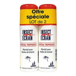 RÉPULSIF Cooper Peau Spécial Tropiques Insect Ecran Lot de 2 X 75 Ml