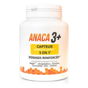 Nutravalia - ANACA 3+ - Capteur Graisses et Sucres - 5 en 1 - 120 gélules