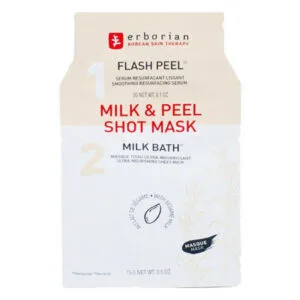 Erborian - Milk & Peel Shot Mask 1 Sérum Flash Peel 3 g + 1 Masque Tissu Milk Bath 15 g