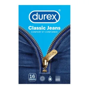 DUREX - Classic Jeans - Boite de 16 Préservatifs
