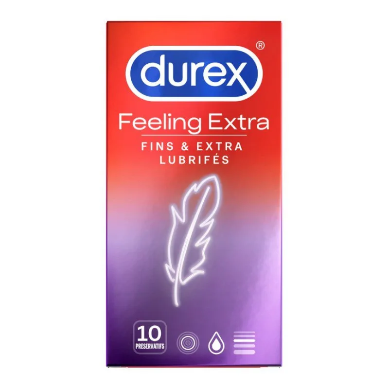 PRÉSERVATIFS Feeling Extra Boite de 10 Durex
