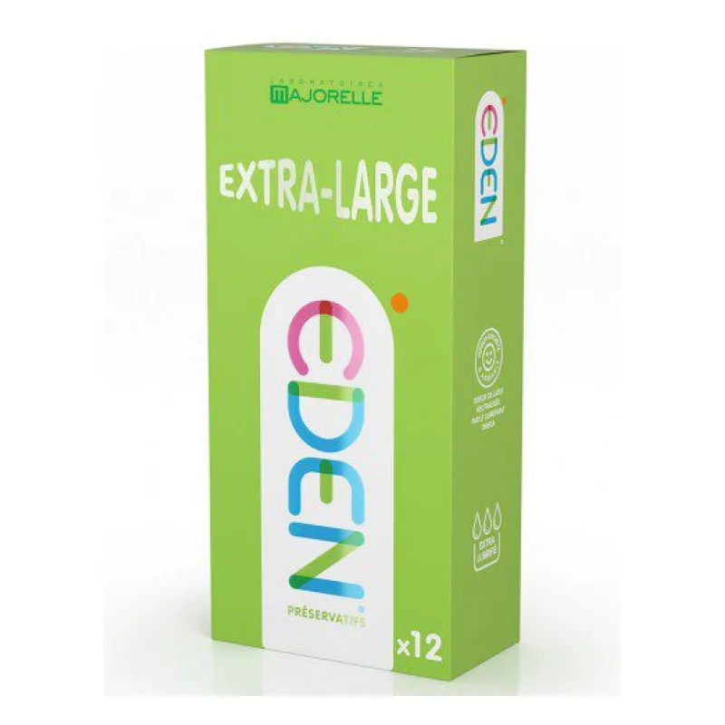 Laboratoires MAJORELLE - EDEN - Préservatifs Extra-large - Boite de 12
