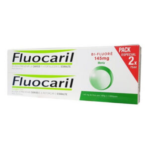 Fluocaril - Dentifrice Bi-Fluoré 145 mg Menthe - Lot de 2 x 75 ml