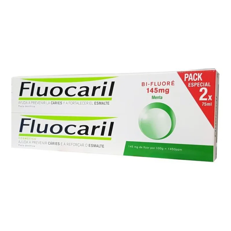 DENTIFRICE Bi Fluoré 145 Mg Menthe Lot Fluocaril X 75