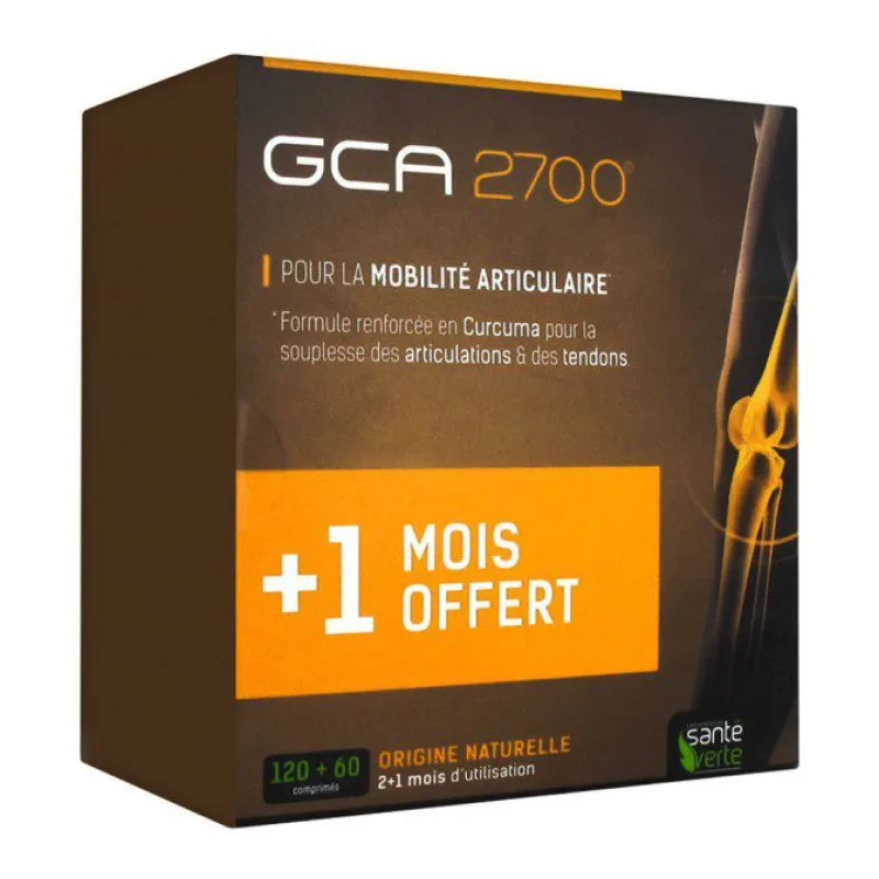 COMPRIMÉS GCA 2700 Articulations 120+60 Santé Verte 60 Comprimés