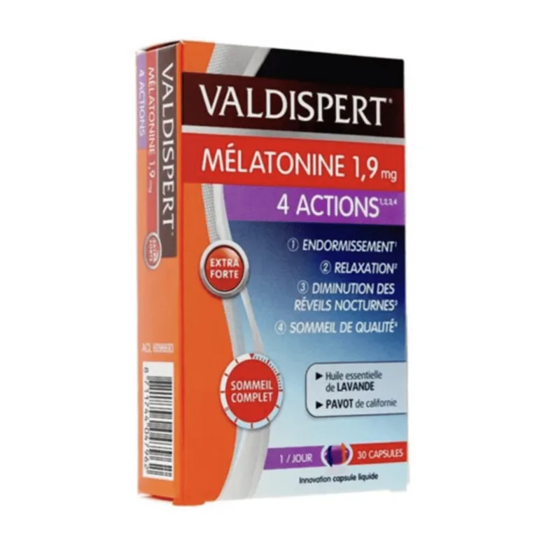 COMPRIMÉS Valdispert 4 Action 30 1,9Mg