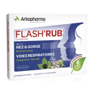 Arkopharma - Flash'Rub Comprimés - Nez et Gorge - 15 comprimés