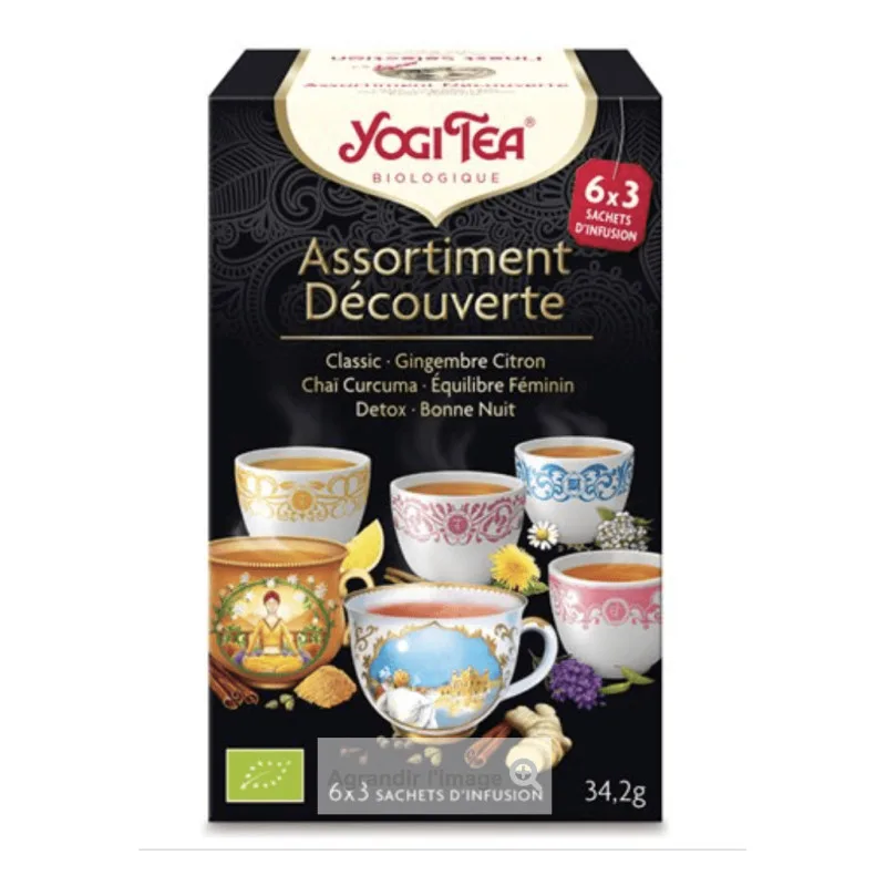 INFUSION Assortiment Découverte Yogi Tea 18 Sachets