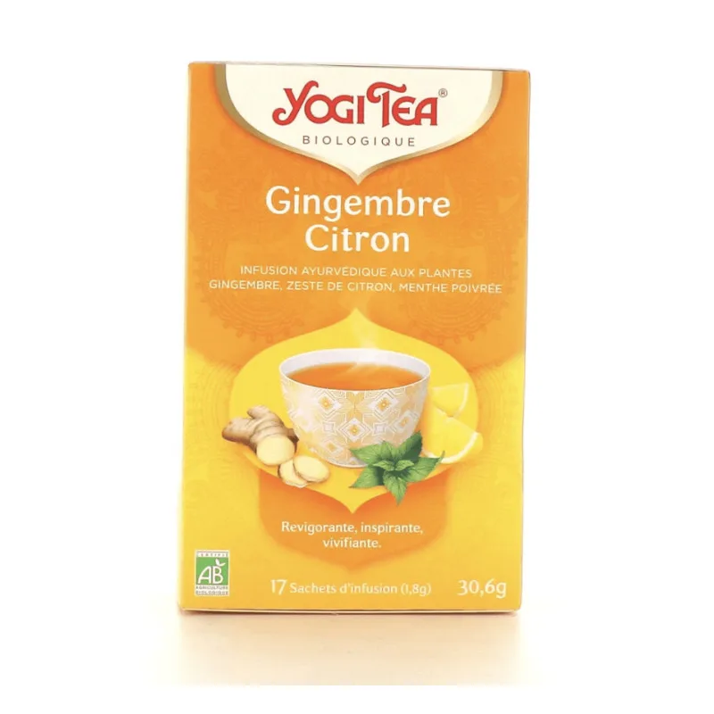SACHETS Gingembre Citron Bio 17 Yogi Tea 17