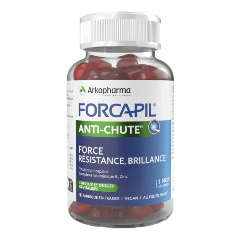 GUMMIES ANTI CHUTE Cheveux Forcapil Arkopharma 60 Gummies