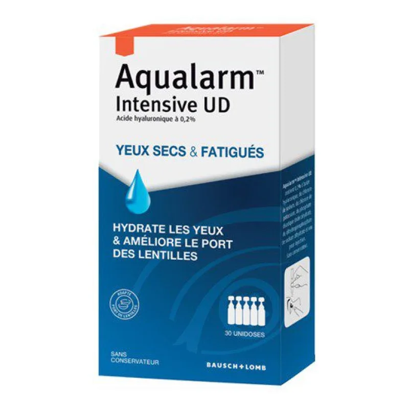 COLLYRE Intensive UD Yeux Secs 30 Unidoses Aqualarm