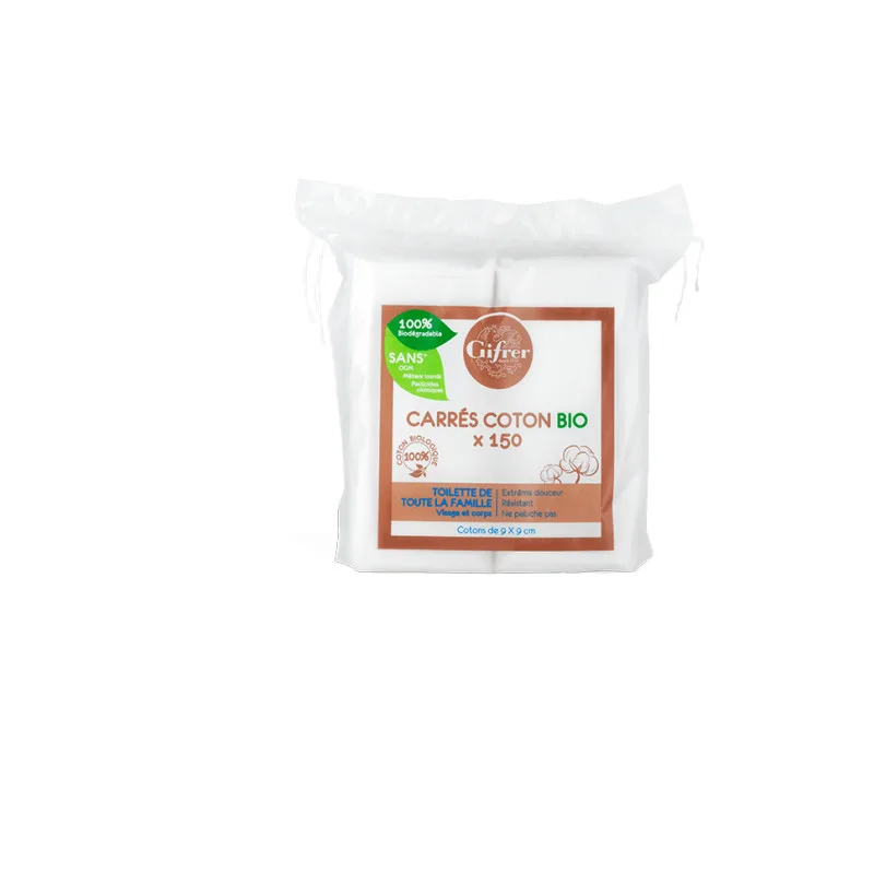 CARRÉS DE COTON Carrés Coton BIO x150 Gifrer
