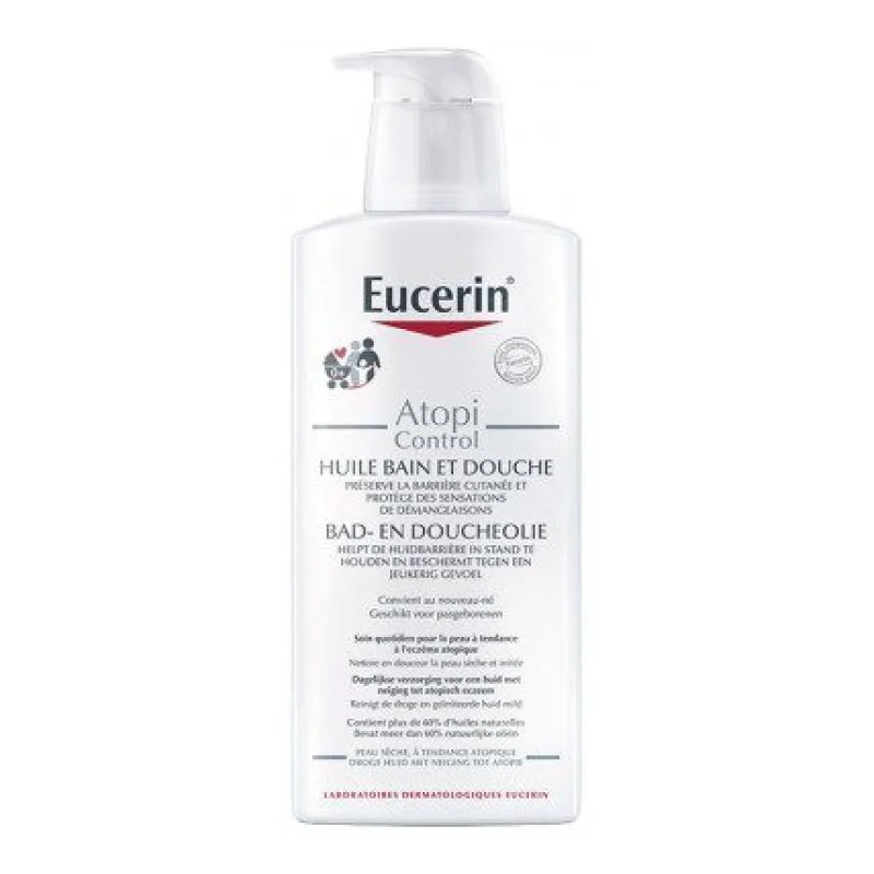 EUCERIN - Huile bain et douche Atopicontrol 400ml
