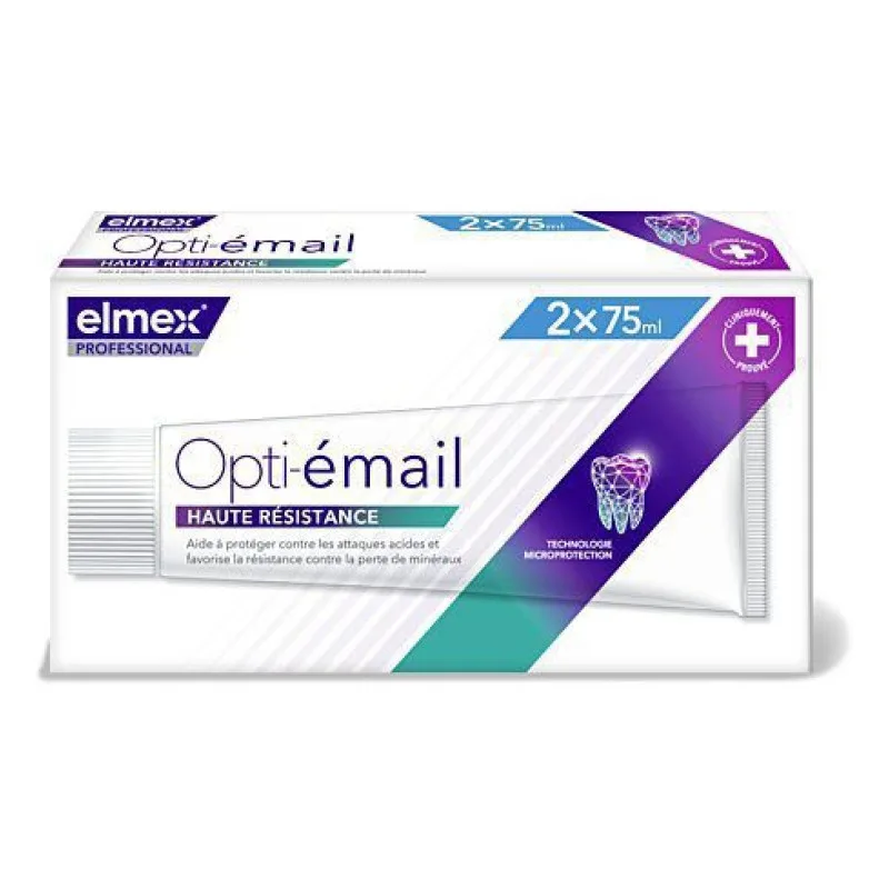 DENTIFRICE Opti Émail Haute Résistance Lot de Elmex x75