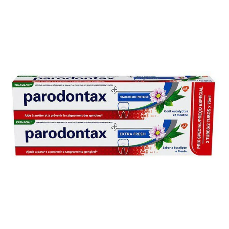 DENTIFRICE Fraicheur Intense Gout Eucalyptus et Menthe Parodontax x75