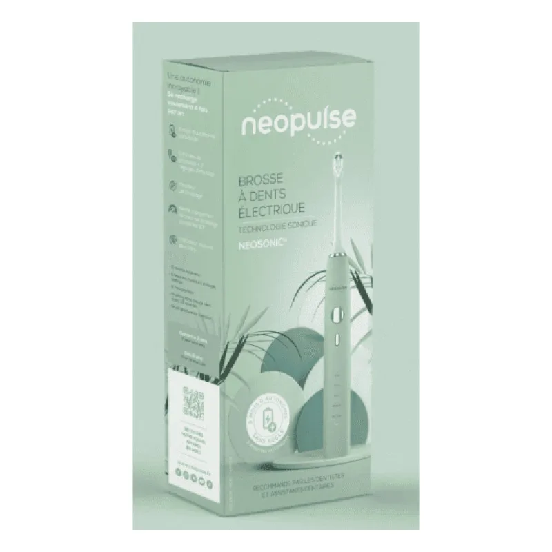 BROSSE à Dents Électrique Sonique Verte Neopulse