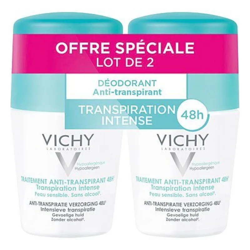DÉODORANT Transpiration Intense Lot de 2ml Vichy x50