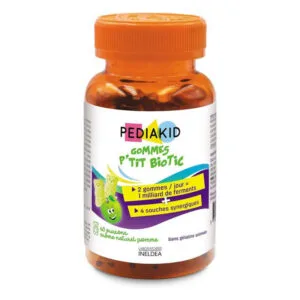 Pediakid - Gummies oursons p'tit biotic goût pomme 60 gommes
