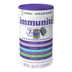 UPSA - Gummies immunité Vitamine D, C, E... 30 gummies