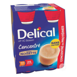 Delical - Boisson concentré HP HC goût noisette 4x200ml