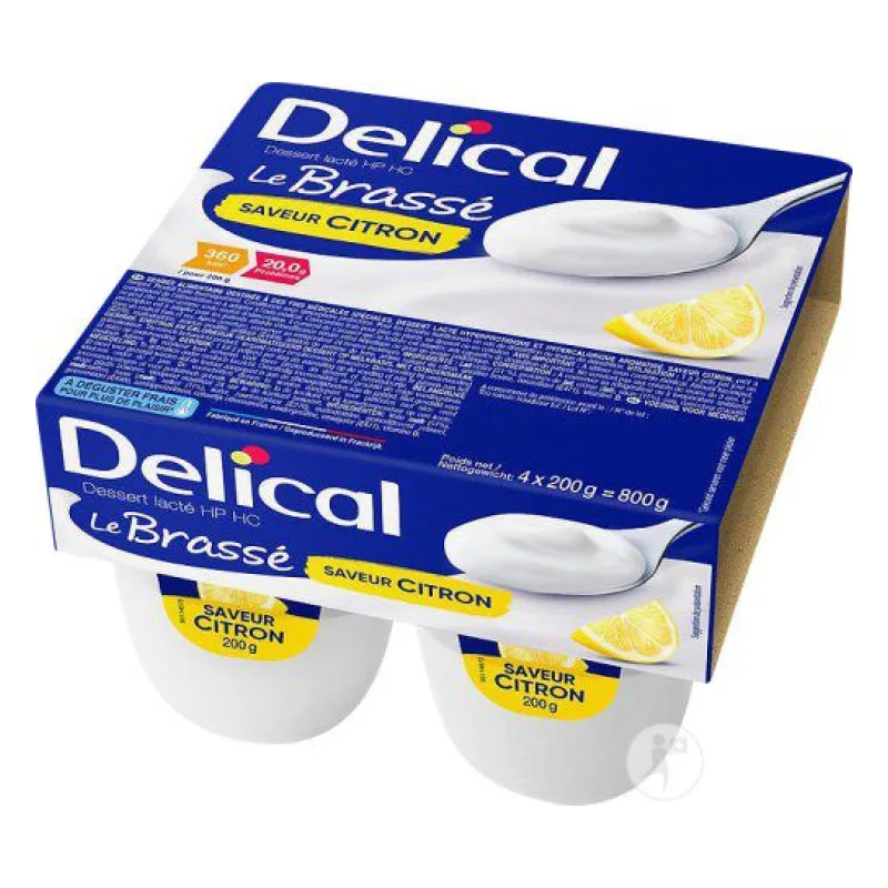 BOISSON NUTRITIONNELLE Brassé HP HC Goût Citron Delical 4x200g