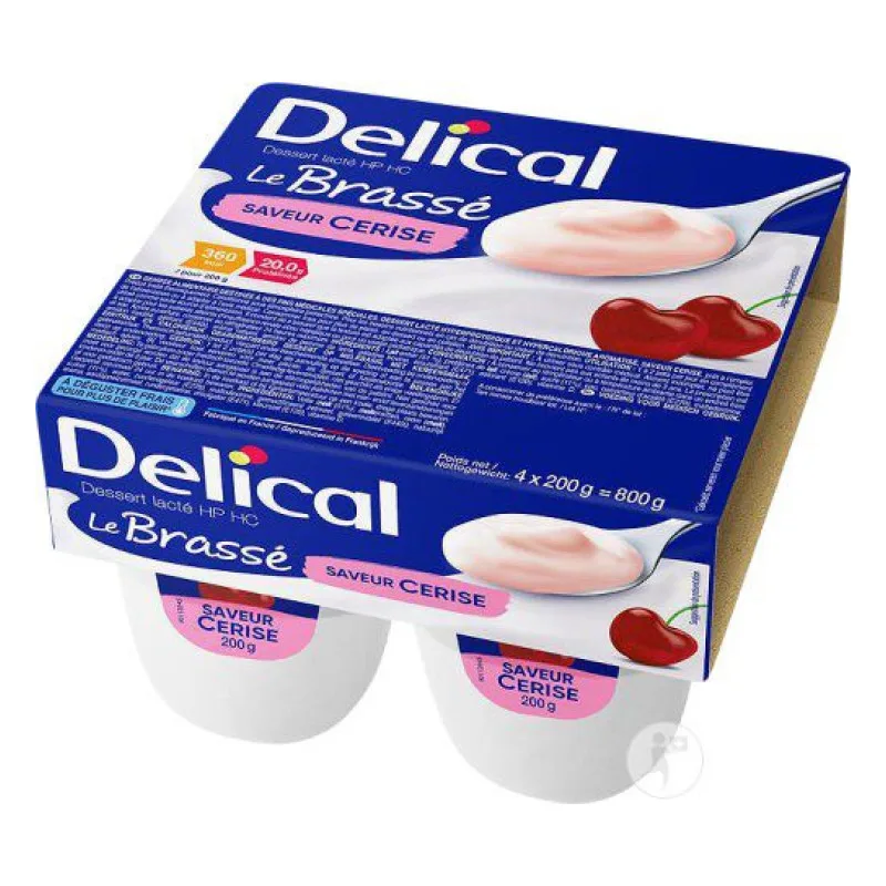 BOISSON NUTRITIONNELLE Brassé HP HC Goût Cerise Delical 4x200g