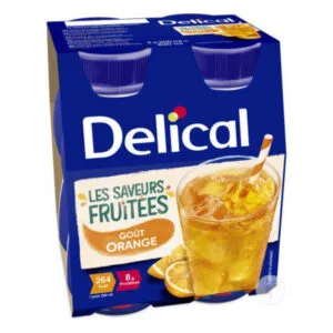 BOISSON Fruitée Goût Orange Delical 4x200ml