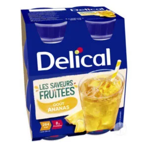 BOISSON Fruitée Goût Ananas Delical 4x200ml