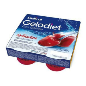 Delical - Gelodiet eau gélifiée goût grenadine 4x120g