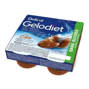 EAU Gelodiet Gélifiée Goût Cola Sans Sucres Delical x120