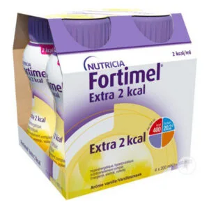 BOISSON NUTRITIONNELLE Extra 2Kcal Complément Nutritionnel Oral Arôme Vanille Flacons Fortimel 4x200ml