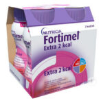 BOISSON NUTRITIONNELLE Extra 2Kcal Complément Nutritionnel Oral Arôme Fruits de Fortimel 4x200ml