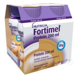 BOISSON NUTRITIONNELLE Protein Complément Nutritionnel Arôme Moka Bouteilles Fortimel 4x200ml