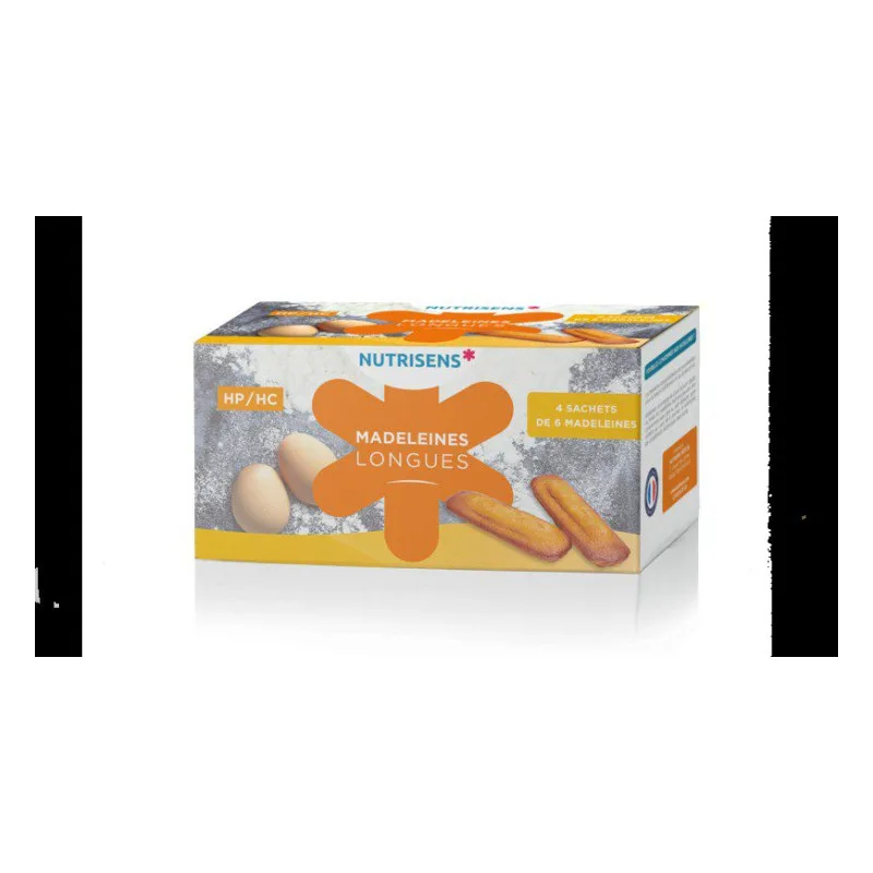 SACHETS Nutrisens Madeleines Longues Riche en Protéine Calories 4x6