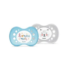 SUCETTE 2 Sucettes Anatomiques Nuit Dodo les Animaux x2 Dodie